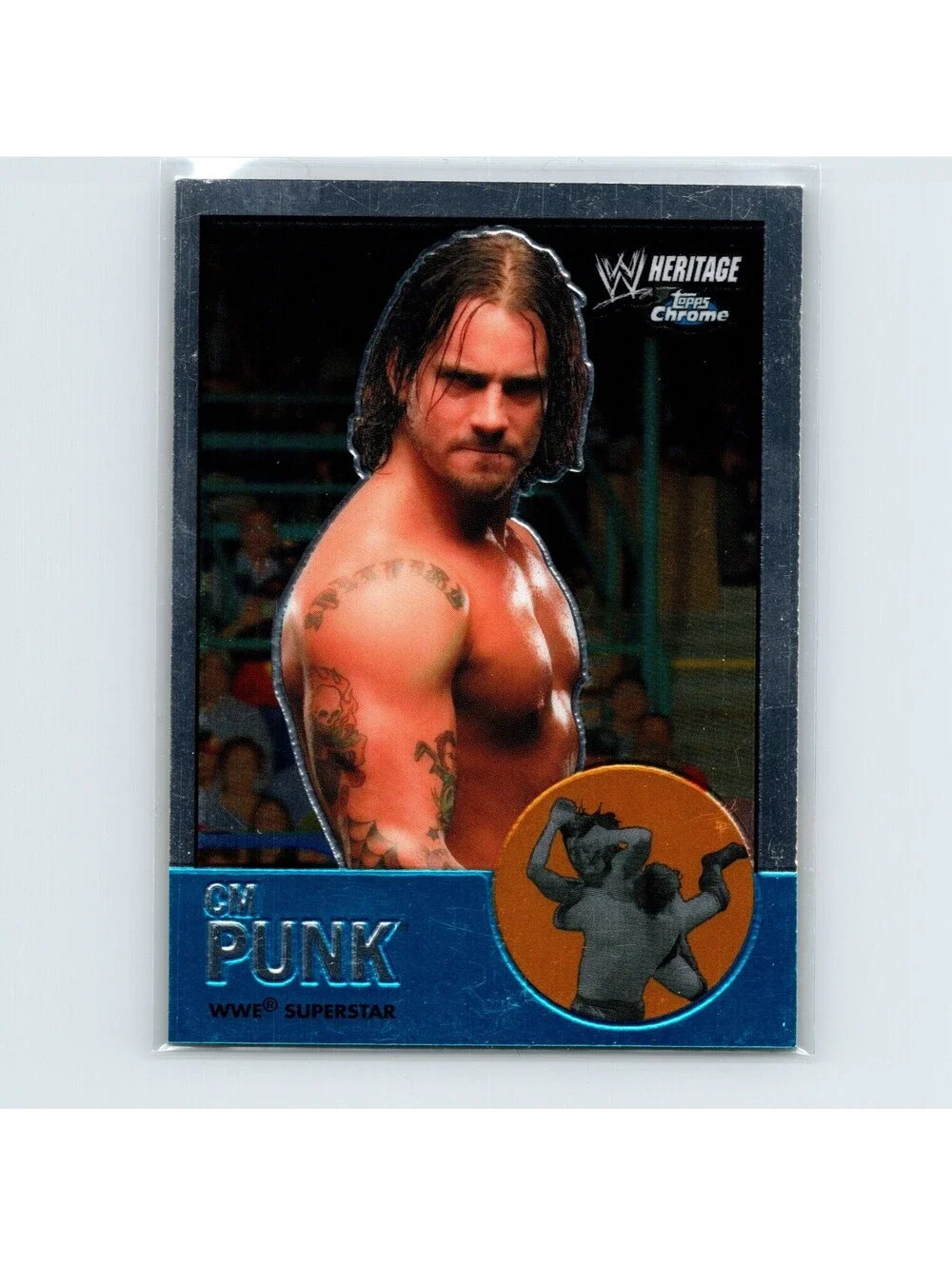 2007 Topps Chrome Heritage II WWE CM Punk #39